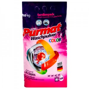 Огляд Пральний порошок Purmat Color 10 кг (4260418932959): характеристики, відгуки, ціни.