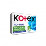 Огляд Гігієнічні прокладки Kotex Natural Night 6 шт. (5029053575360): характеристики, відгуки, ціни.