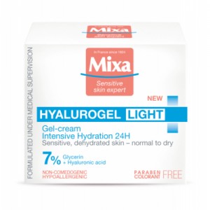 Огляд Крем для обличчя Mixa Hyalurogel Light 50 мл (3600550932836): характеристики, відгуки, ціни.