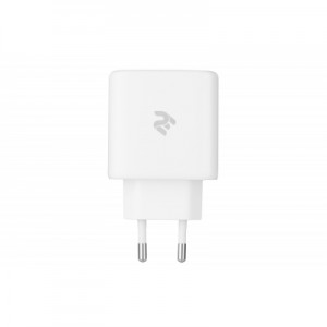 Огляд Зарядний пристрій 2E USB Wall Charger QC, PD, Max 30W, white (2E-WC2USB30W-W): характеристики, відгуки, ціни.