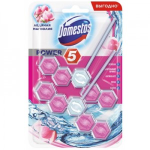 Туалетний блок Domestos Power 5 Крижана Магнолія 2 х 55 г (8710522587638)