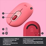 Огляд Мишка Logitech POP Mouse Bluetooth Heartbreaker Rose (910-006548): характеристики, відгуки, ціни.