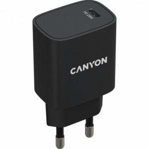 Огляд Зарядний пристрій Canyon PD 20W (CNE-CHA20B02): характеристики, відгуки, ціни.