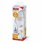 Огляд Пляшечка для годування Nuk First Choice Plus Сафарі 300 мл Бежева (3952396): характеристики, відгуки, ціни.