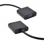 Огляд Перехідник ST-Lab HDMI male to VGA F (з кабелями аудіо і живлення від USB) (U-990): характеристики, відгуки, ціни.