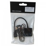Огляд Перехідник ST-Lab HDMI male to VGA F (з кабелями аудіо і живлення від USB) (U-990): характеристики, відгуки, ціни.