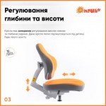 Огляд Дитяче крісло ErgoKids Mio Classic Y-405 Orange (Y-405 OR): характеристики, відгуки, ціни.