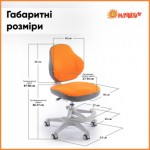 Огляд Дитяче крісло ErgoKids Mio Classic Y-405 Orange (Y-405 OR): характеристики, відгуки, ціни.