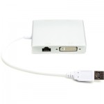 Огляд Перехідник USB 3.0 to HDMI, DVI, VGA, RJ45 Gigabit Ethernet PowerPlant (CA912087): характеристики, відгуки, ціни.
