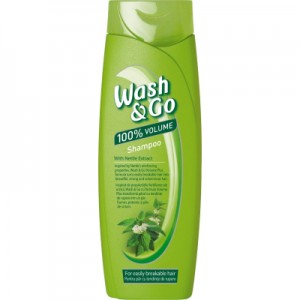 Огляд Шампунь Wash&Go з екстрактом кропиви для ламкого волосся 400 мл (8008970042268): характеристики, відгуки, ціни.