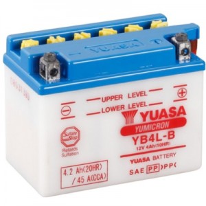 Огляд Акумулятор автомобільний Yuasa 12V 4,2Ah YuMicron Battery (YB4L-B): характеристики, відгуки, ціни.