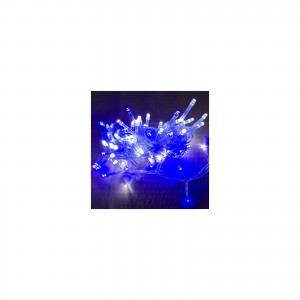 Огляд Гірлянда Novogod`ko нитка 100 LED, холодний білий+синій, 5 м, 8 режимів (973760): характеристики, відгуки, ціни.