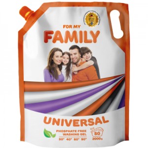Огляд Гель для прання Family 2K Універсальний 2 кг (4260637721211): характеристики, відгуки, ціни.
