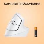 Огляд Мишка Logitech Lift for Mac Vertical Ergonomic Mouse Off White (910-006477): характеристики, відгуки, ціни.