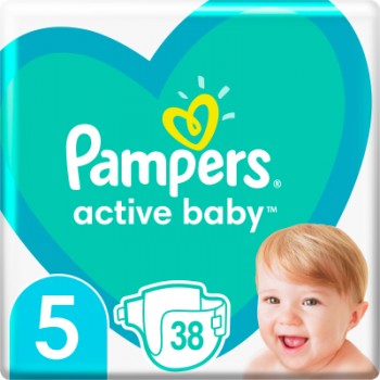 Підгузок Pampers Active Baby Junior Размер 5 (11-16 кг) 38 шт (8006540207796)