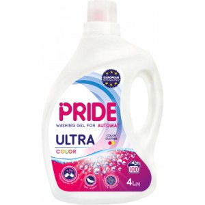 Огляд Гель для прання Pride Afina Ultra Color 4 л (4820211180874): характеристики, відгуки, ціни.