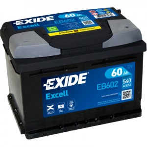 Огляд Акумулятор автомобільний EXIDE EXCELL 60Ah Н Ев (-/+) (540EN) (EB602): характеристики, відгуки, ціни.