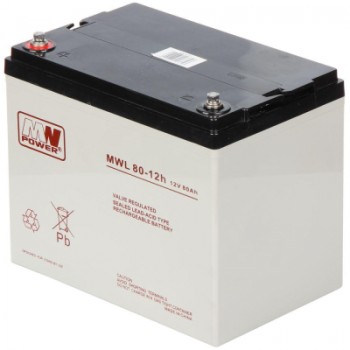 Батарея до ДБЖ MWPower AGM 12V-80Ah (MWL 80-12h)