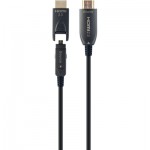 Огляд Кабель мультимедійний HDMI to HDMI 20.0m AOC V.2.0, 4K 60Hz Gold Cablexpert (CCBP-HDMID-AOC-20M): характеристики, відгуки, ціни.