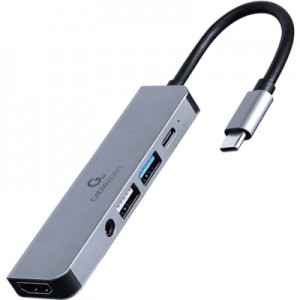 Огляд Концентратор Cablexpert USB-C 5-in-1 (hub/HDMI/PD/audio 3.5mm) (A-CM-COMBO5-02): характеристики, відгуки, ціни.