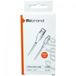 Огляд Дата кабель USB 2.0 AM to Micro 5P 1.0m MI-98 120W White Mibrand (MIDC/98MW): характеристики, відгуки, ціни.