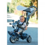 Огляд Дитячий велосипед Smoby Бебі Драйвер з козирком і багажником Сірий (741502): характеристики, відгуки, ціни.