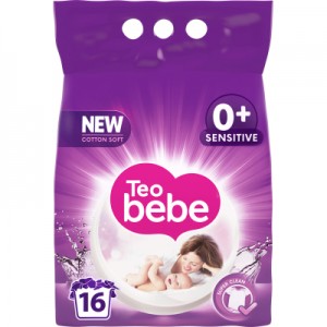 Огляд Пральний порошок Teo bebe Cotton Soft Sensitive Violet 2.4 кг (3800024022784): характеристики, відгуки, ціни.