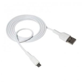Дата кабель USB 2.0 AM to Micro 5P 1.0m NB212 2.1A White XO (XO-NB212m-WH)