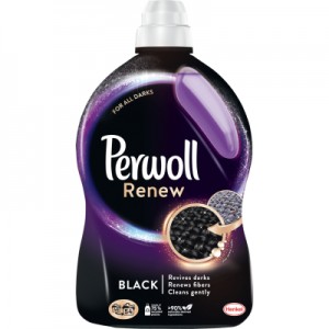 Огляд Гель для прання Perwoll Renew Black для темних та чорних речей 2.97 л (9000101576030): характеристики, відгуки, ціни.