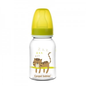 Огляд Пляшечка для годування Canpol babies PP 120 мл з малюнком Бірюзова (59/100): характеристики, відгуки, ціни.