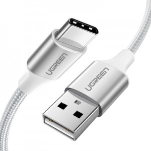 Дата кабель USB 2.0 AM to Type-C 1.5m 3.0A 18W US288 White Ugreen (60132)