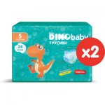 Огляд Підгузок Dino Baby Розмір 5 (11-25кг) (2 пачки по 34 шт) 68 шт (2000998939588): характеристики, відгуки, ціни.