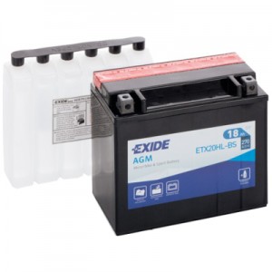 Акумулятор автомобільний EXIDE AGM 18Ah Ев (-/+) (270EN) (ETX20HL-BS)