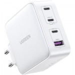 Огляд Зарядний пристрій Ugreen Nexode USB-A+3*USB-C 100W GaN Te ch Fast White (CD226/15337): характеристики, відгуки, ціни.