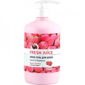 Огляд Гель для душу Fresh Juice Litchi & Raspberry 750 мл (4823015936166): характеристики, відгуки, ціни.
