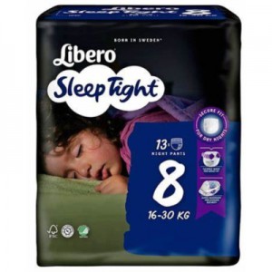 Огляд Підгузки Libero Sleep Tight Розмір 8 (16-30 кг) 13 шт (7322541193854): характеристики, відгуки, ціни.