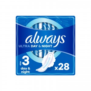 Огляд Гігієнічні прокладки Always Ultra Day&Night (Розмір 3) 28 шт. (4015400489764): характеристики, відгуки, ціни.
