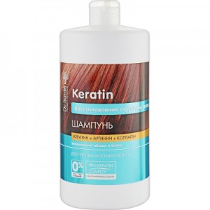 Огляд Шампунь Dr. Sante Keratin для тьмяного та ламкого волосся 1000 мл (4823015935503): характеристики, відгуки, ціни.