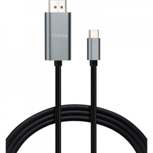 Огляд Кабель мультимедійний USB-C to HDMI 1.5m v2.0 4K60Hz Vinga (VCPVCCH2015): характеристики, відгуки, ціни.