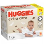 Огляд Підгузки Huggies Extra Care Size Розмір 3 (6-10 кг) 96 шт (5029053577944): характеристики, відгуки, ціни.