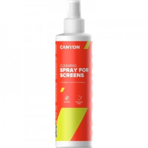 Огляд Спрей для очищення Canyon Screen Сleaning Spray, 250ml, Blister (CNE-CCL21-H): характеристики, відгуки, ціни.