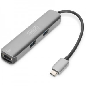 Огляд Концентратор Digitus USB-C 5 Port (DA-70892): характеристики, відгуки, ціни.
