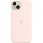 Огляд Чохол до мобільного телефона Apple iPhone 15 Plus Silicone Case with MagSafe Light Pink (MT143ZM/A): характеристики, відгуки, ціни.