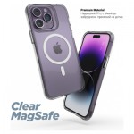 Огляд Чохол до мобільного телефона Armorstandart Clear Magsafe Apple iPhone 15 Pro Max Tansparent (ARM71052): характеристики, відгуки, ціни.