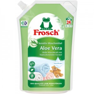 Огляд Гель для прання Frosch Aloe Vera Sensitiv 1.8 л (4001499960239): характеристики, відгуки, ціни.
