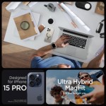 Огляд Чохол до мобільного телефона Spigen Apple iPhone 15 Pro Ultra Hybrid MagFit Gold (ACS06718): характеристики, відгуки, ціни.