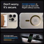 Огляд Чохол до мобільного телефона Spigen Apple iPhone 15 Pro Ultra Hybrid MagFit Gold (ACS06718): характеристики, відгуки, ціни.