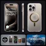 Огляд Чохол до мобільного телефона Spigen Apple iPhone 15 Pro Ultra Hybrid MagFit Gold (ACS06718): характеристики, відгуки, ціни.