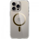 Огляд Чохол до мобільного телефона Spigen Apple iPhone 15 Pro Ultra Hybrid MagFit Gold (ACS06718): характеристики, відгуки, ціни.