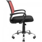 Огляд Офісне крісло Richman Стар Хром Піастра Сітка чорна + червона (ADD0003155): характеристики, відгуки, ціни.